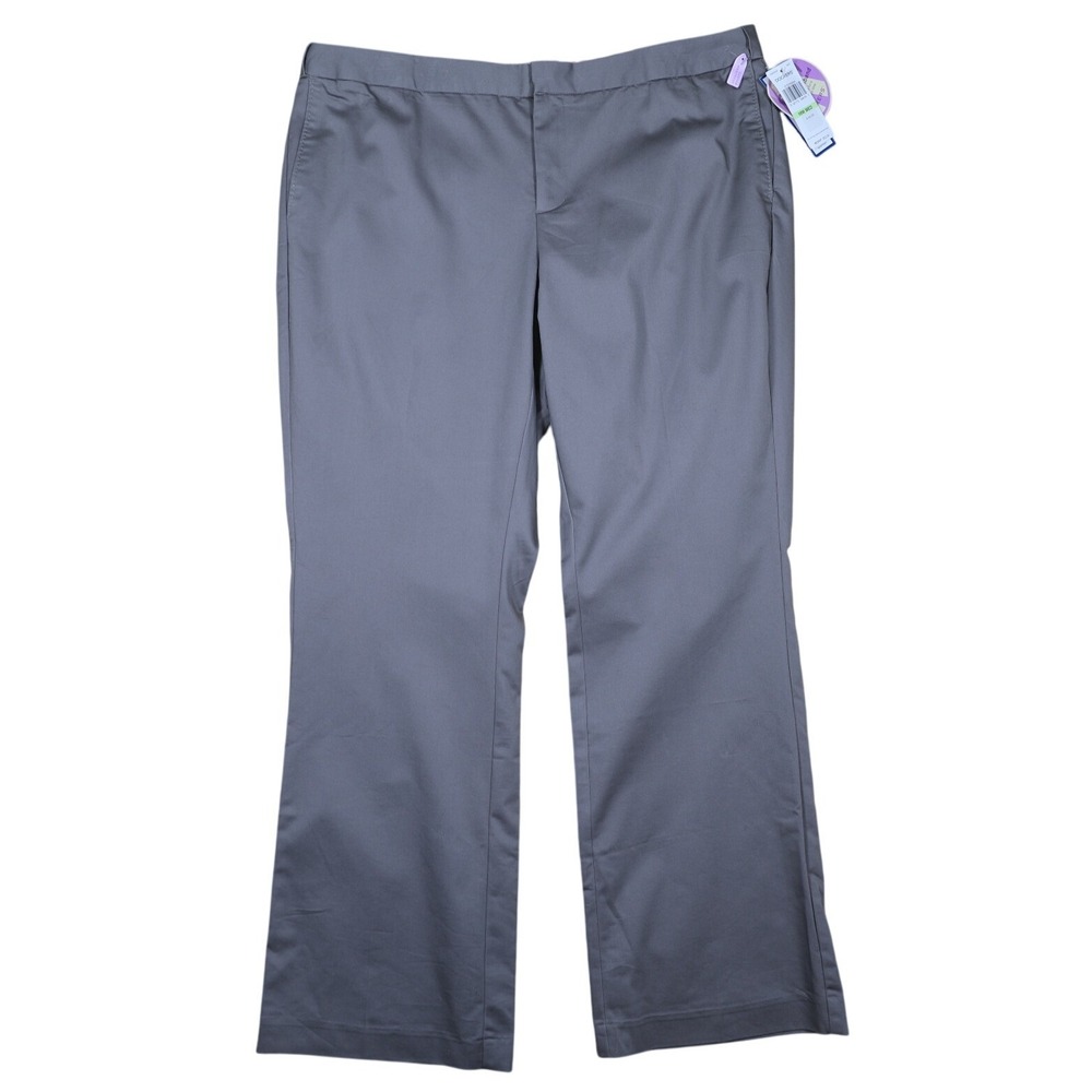 DOCKERS Womens‎ 18W Medium Grey Bootcut Dress Pants Mid Rise Stretch NWT